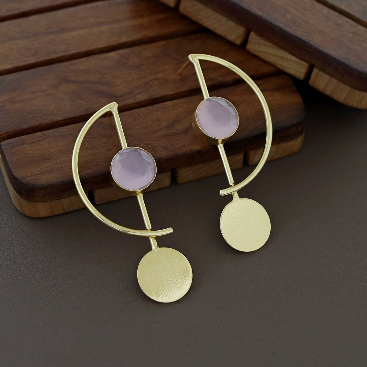 Shape Round Glossy Earring